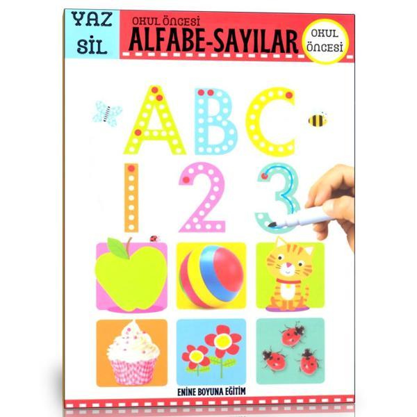 Okul Öncesi Alfabe-Sayılar Yaz-Sil Kitabı - Enine Boyuna Eğitim - Enine Boyuna Eğitim - Image 1