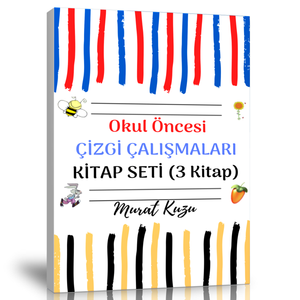 Okul Öncesi Çizgi Çalışmaları Kitap Seti (3 Kitap) - Enine Boyuna Eğitim - Enine Boyuna Eğitim - Image 1