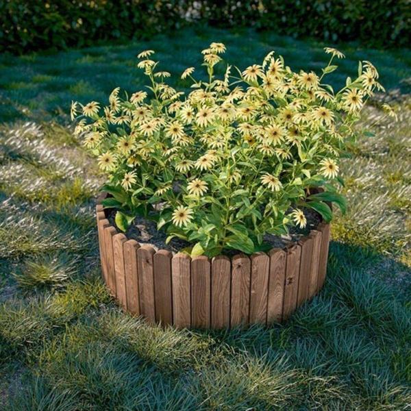 İahşap (Toprak Üstü 40 Cm) Bahçe Çiti Bahçe Bordürü - Image 1
