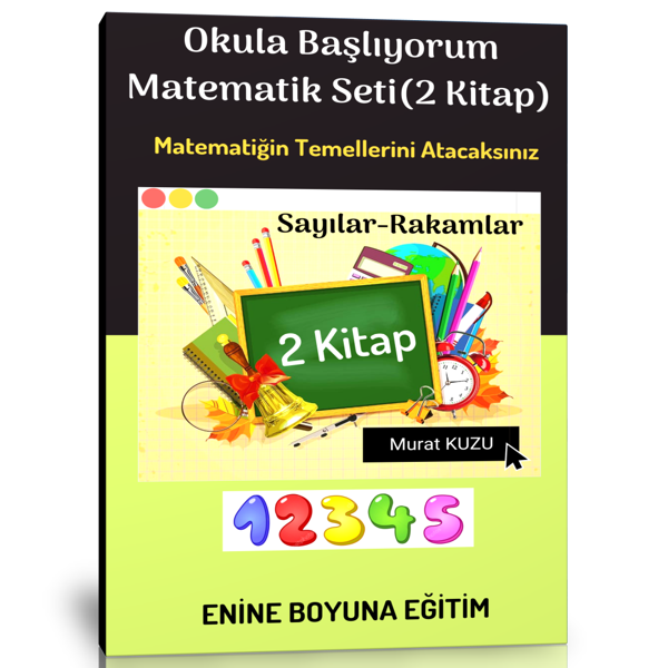 Okula Başlıyorum Matematik Seti (2 Kitap) - Enine Boyuna Eğitim - Enine Boyuna Eğitim - Image 1