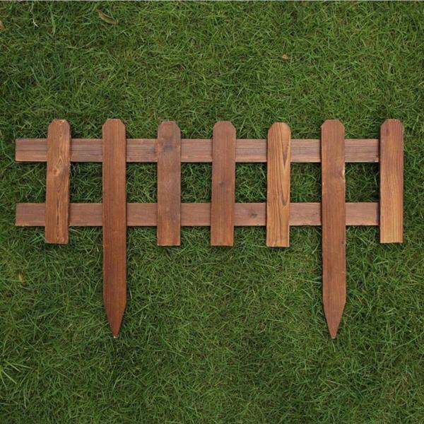 İahşap 120x30 Cm Bahçe Çiti, Çim Çiçek Bahçesi Ahşap Çiti, Peyzaj Yolu Çiti, Ahşap Bahçe Çiti - Image 1