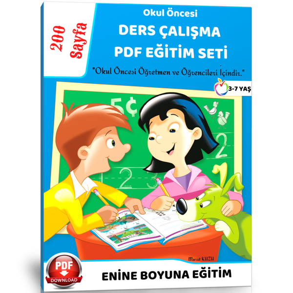 Okul Öncesi Ders Çalışma Pdf Eğitim Seti - Enine Boyuna Eğitim - Enine Boyuna Eğitim - Image 1