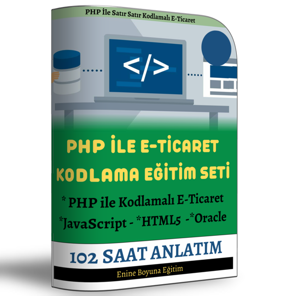 Php İle Kodlamalı E-Ticaret Eğitim Seti (102 Saat Anlatım) - Enine Boyuna Eğitim - Enine Boyuna Eğitim - Image 1
