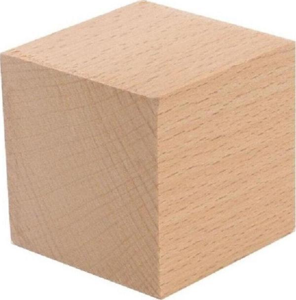 İahşap 6x6x6 Cm (12 Adet) Hobi Ahşap Kayın Kereste Küp Dekoratif Küp Doğal Ahşap Küp Blokları - Image 1