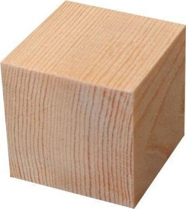 İahşap 2x2x2 Cm (100 Adet) Hobi Ahşap Çam Kereste Küp Dekoratif Küp Doğal Ahşap Küp Blokları - Image 1