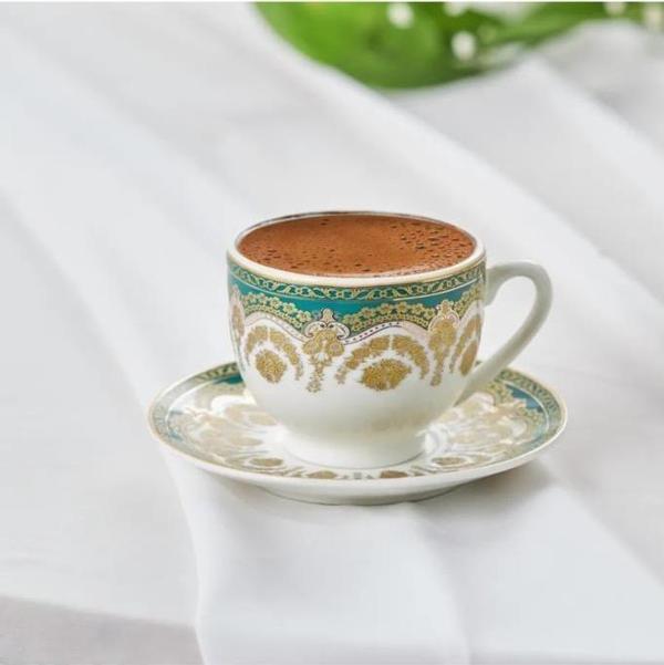 Karaca Zen Yeşil 6 Kişilik Kahve Fincan Takımı 90 Ml - Image 1