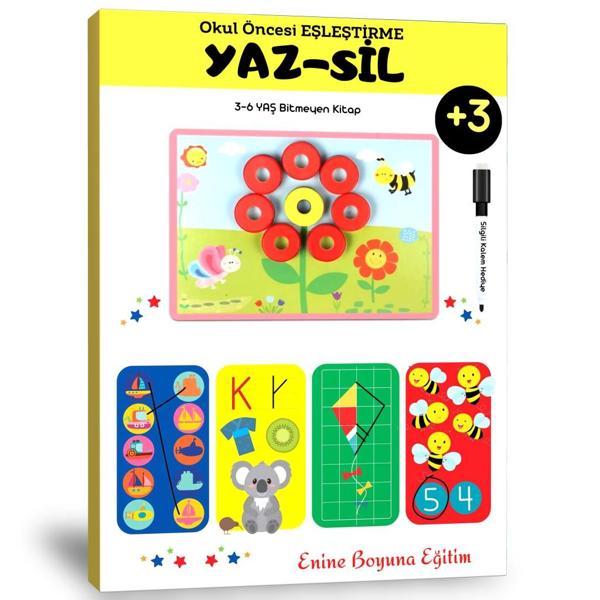 Okul Öncesi Eşleştirme Yaz-Sil Kitabı - Enine Boyuna Eğitim - Enine Boyuna Eğitim - Image 1