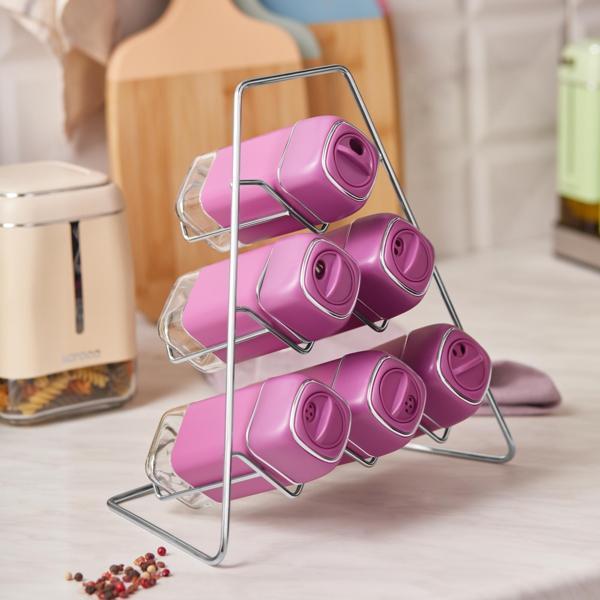 Karaca Horizon 7 Parça Üçgen Cam Baharat Takımı - Image 1