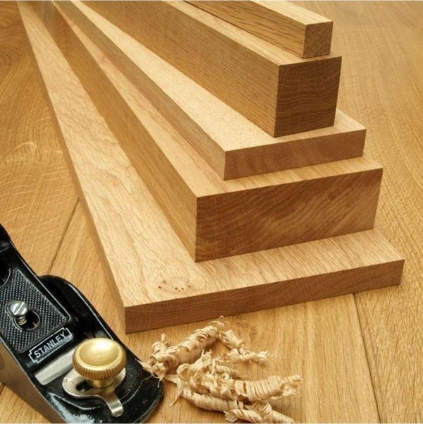 İahşap 1x1x75 Cm Silinmiş (12 Adet) Meşe Kereste Ahşap Çıta - Image 1