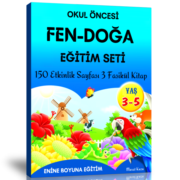 Okul Öncesi Fen-Doğa Eğitim Seti (3 Fasikül Kitap) - Enine Boyuna Eğitim - Enine Boyuna Eğitim - Image 1