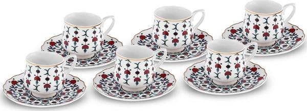 Karaca Ebruli 6 Kişilik Kahve Fincanı 100 Ml - Image 1