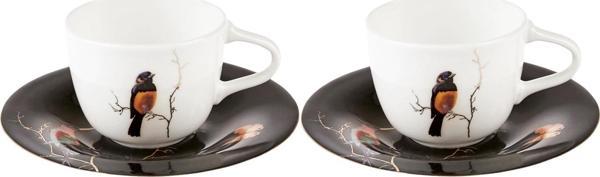 Karaca Fine Pearl Grace Black 2 Kişilik Kahve Fincan Takımı 100 Ml - Image 1