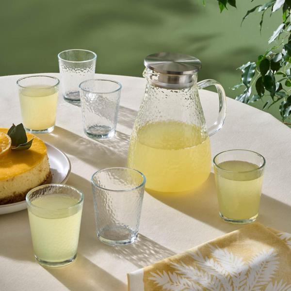 Karaca Luminous 7 Parça Cam Sürahi ve Bardak Seti Şeffaf - Image 1