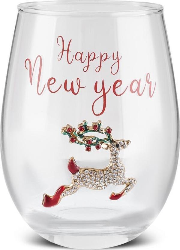 Karaca New Year Yılbaşı Çam Ağaçlı Meşrubat Bardağı 535 Ml - Image 1