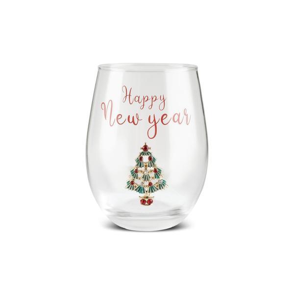 Karaca New Year Yılbaşı Çam Ağaçlı Meşrubat Bardağı 535 Ml - Image 1