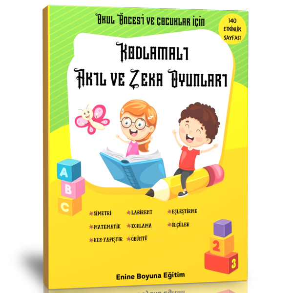 Okul Öncesi Kodlamalı Akıl Ve Zeka Oyunları Kitabı - Enine Boyuna Eğitim - Enine Boyuna Eğitim - Image 1