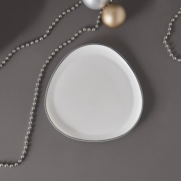 Karaca Agata Opal Cam Pasta Tabağı 20 Cm - Image 1