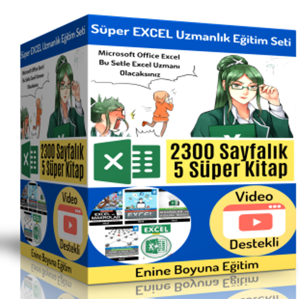 Süper Excel Uzmanlık Eğitim Seti (5 Kitap) - Enine Boyuna Eğitim - Enine Boyuna Eğitim - Image 1