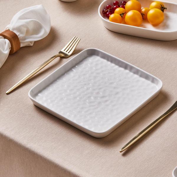 Karaca x Refika Bembeyaz Pasta Tabağı 18 cm - Image 1