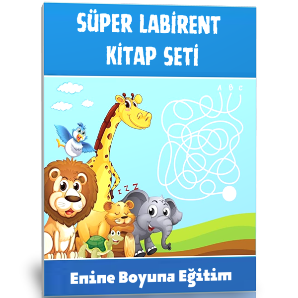 Süper Labirent Kitap Seti (2 Labirent Kitabı) - Enine Boyuna Eğitim - Enine Boyuna Eğitim - Image 1