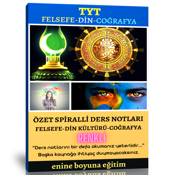 Tyt Felsefe-Din-Coğrafya Özet Kitabı (Renkli) - Enine Boyuna Eğitim - Enine Boyuna Eğitim - Image 1
