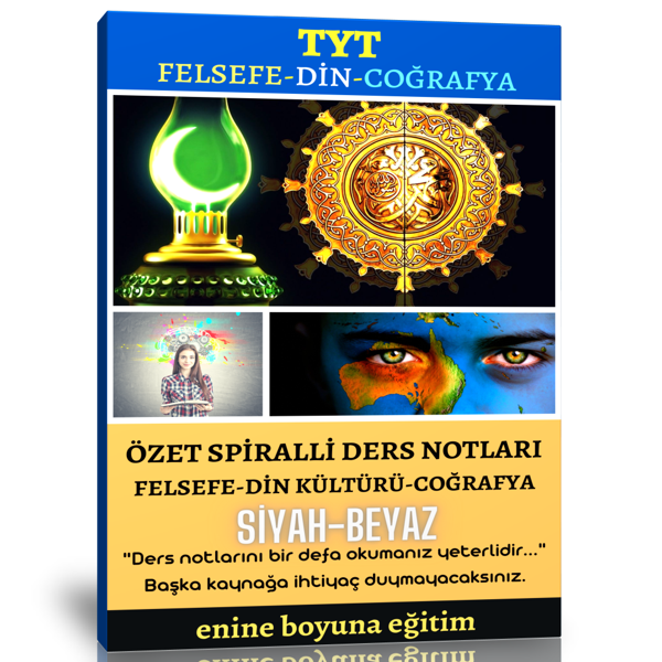 Tyt Felsefe-Din-Coğrafya Özet Kitabı (Siyah-Beyaz) - Enine Boyuna Eğitim - Enine Boyuna Eğitim - Image 1