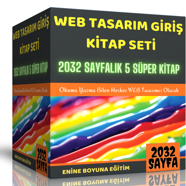 Web Tasarıma Giriş Eğitim Seti (5 Süper Kitap) - Enine Boyuna Eğitim - Enine Boyuna Eğitim - Image 1