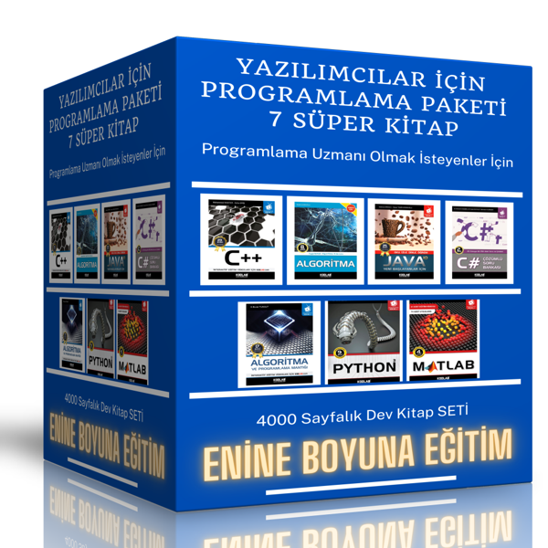 Yazılımcılar İçin Programlama Paketi (7 Süper Kitap) - Enine Boyuna Eğitim - Enine Boyuna Eğitim - Image 1