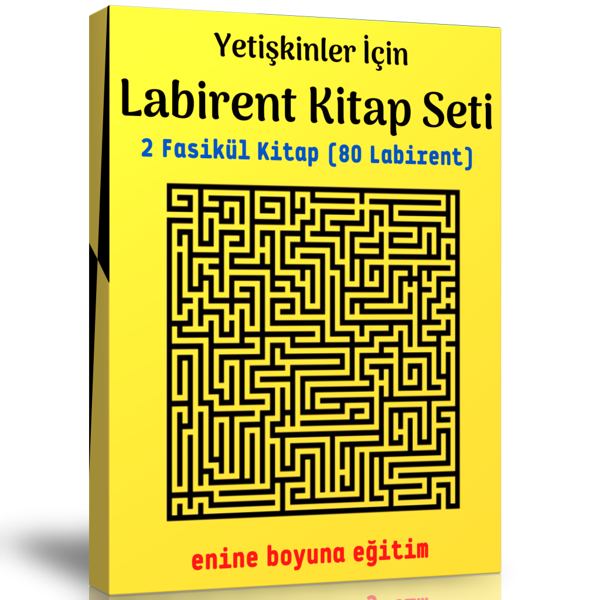Yetişkinler İçin Labirent Kitap Seti (2 Fasikül Kitap) - Enine Boyuna Eğitim - Enine Boyuna Eğitim - Image 1