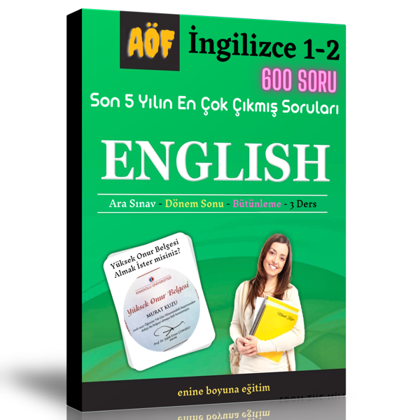 Aöf İngilizce 1-2 (Çıkmış Ve Çıkacak Sorular) - Enine Boyuna Eğitim - Enine Boyuna Eğitim - Image 1