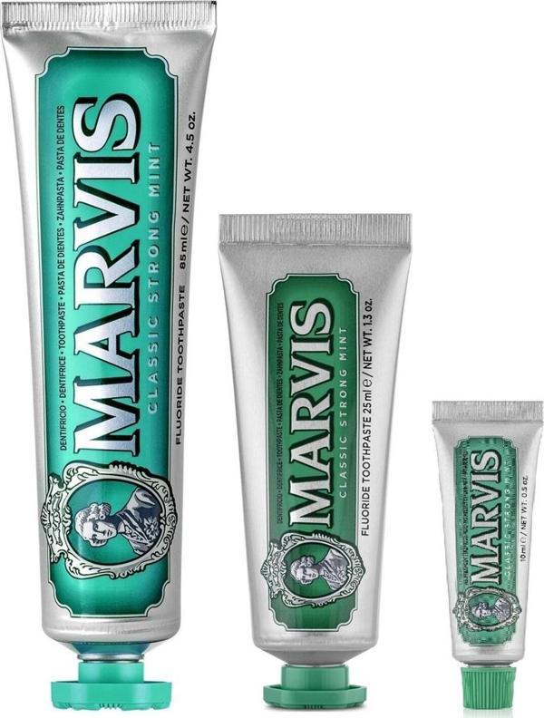Marvis Classic Strong Mint Yoğun Naneli Diş Macunu 85 Ml + 25 Ml + 10 Ml 3 Lü Avantajlı Set - Image 1