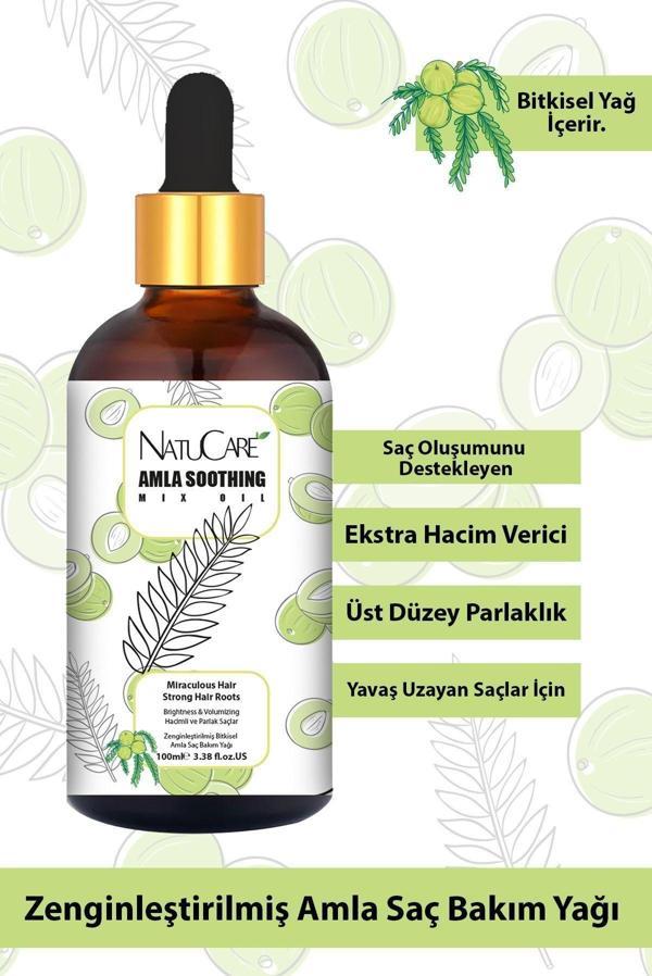 NatuCare Üst Düzey Parlaklık Ve Hızlı Uzama Etkili Amla Saç Bakım Yağı 100Ml - Image 1