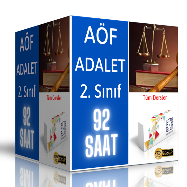 2024 Aöf Adalet Önlisans 2. Sınıf Görüntülü Eğitim Seti - Enine Boyuna Eğitim - Enine Boyuna Eğitim - Image 1