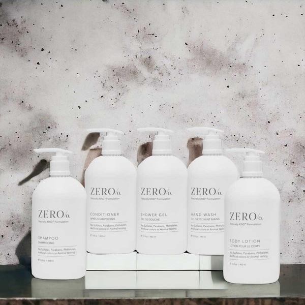 ZERO /O Naturally Kind Shampoo 443Ml Conditioner 443Ml Shower Gel 443Ml Hand Wash 443Ml Body Lotion 443Ml - Image 1