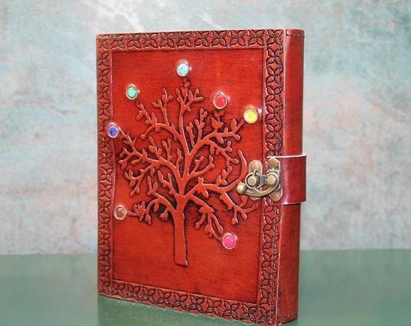 Taşlı Deri Defter Ksk3147 - Image 1