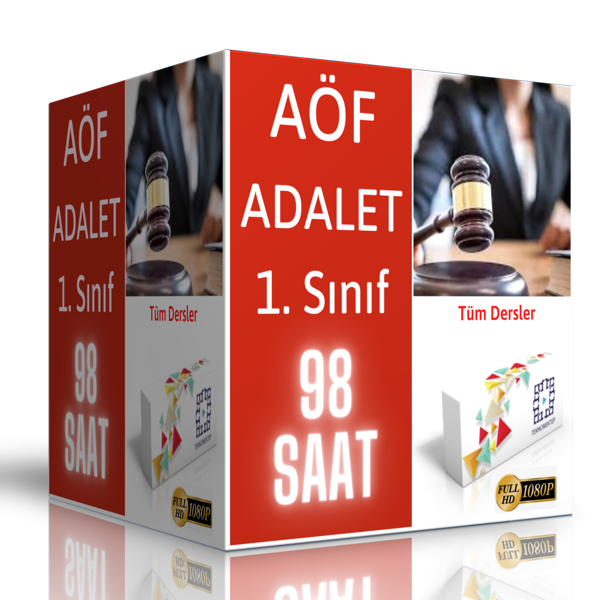 2024 Aöf Adalet Önlisans 1. Sınıf Görüntülü Eğitim Seti - Enine Boyuna Eğitim - Enine Boyuna Eğitim - Image 1