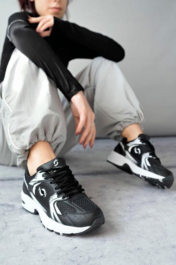 Muggo MOJEH Kadın Ortopedik Günlük Garantili Bağcıklı Yürüyüş Koşu Sneaker Spor Ayakkabı - Image 1