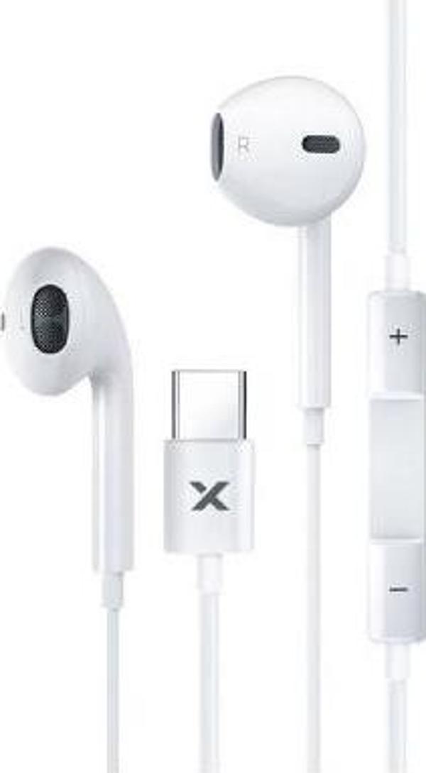 Syrox K20 Earbuds 1.20mt Type-C Kablolu Mikrofonlu Kulakiçi Kulaklık - Beyaz - Image 1