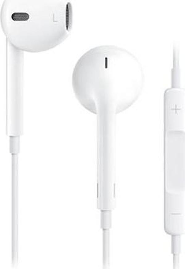 Syrox K22 Earbuds Bluetooth 5.0 Destekli 1.20mt Lightning Kablolu Mikrofonlu Kulakiçi Kulaklık - Beyaz - Image 1