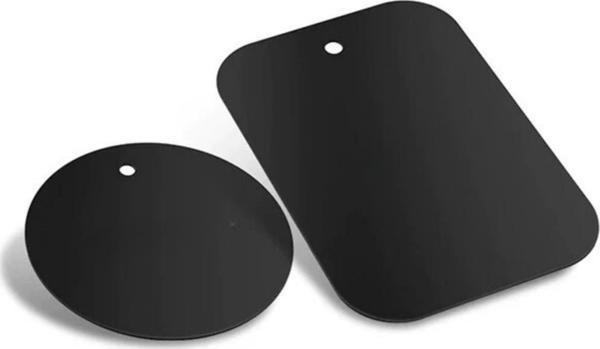 Polham 0.4mm 2 Adet Set Ultra İnce Yapışkanlı Metal Mıknatıs, 3M Hafif Tüm Telefonlara Uyumlu Mıknatıs - Image 1