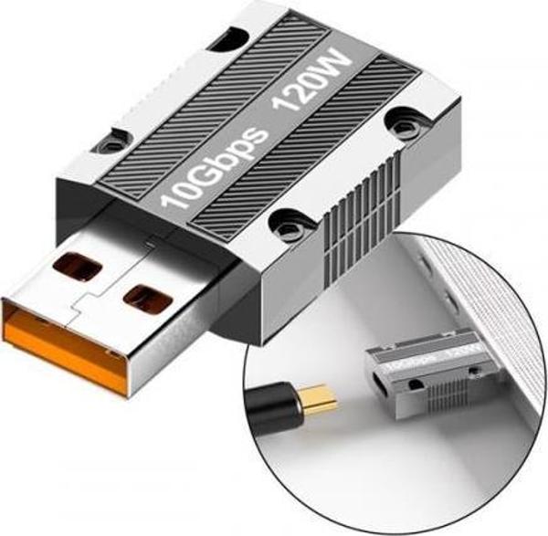 Polham 120W 10Gpbs USB To Type C Çevirici Dönüştürücü Adaptör, OTG Dönüştürücü, Ultra Dayanıklı  - Image 1