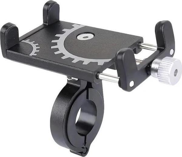Polham Ful Metal Gidon Uyumlu Motorsiklet Telefon Tutucu, Bisiklet, Scooter Uyumlu Sıkıştırmalı Tutucu - Image 1