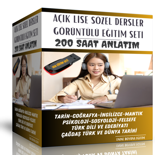 Açık Lise Sözel Tüm Dersler Görüntülü Eğitim Seti - Enine Boyuna Eğitim - Enine Boyuna Eğitim - Image 1