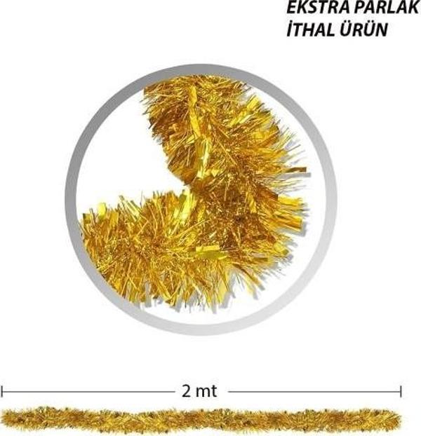 Simli Parti Süsü 2 Metre Gold - Image 1