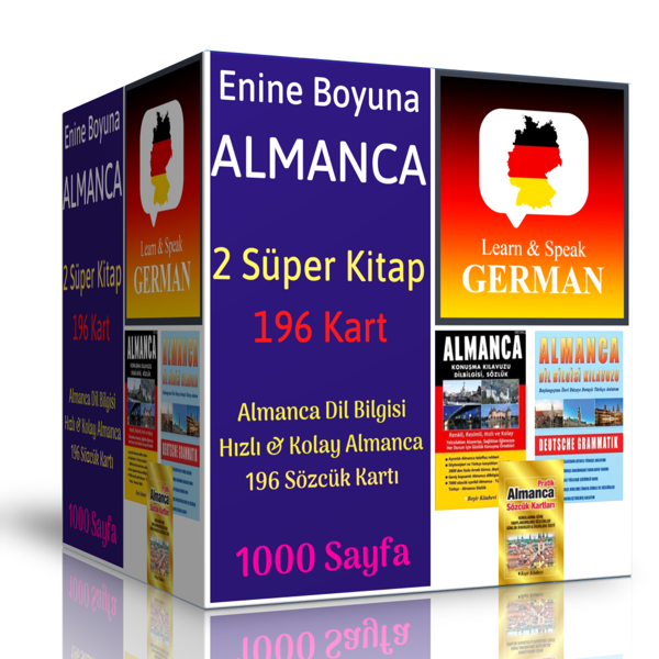 Almanca Kitap Seti (1000 Sayfalık Enine Boyuna Almanca) - Enine Boyuna Eğitim - Enine Boyuna Eğitim - Image 1