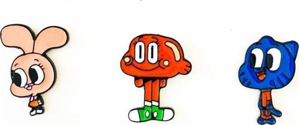 Broş Seti - Gumball Darwin 3'lü Pin Rozet Seti - Image 1