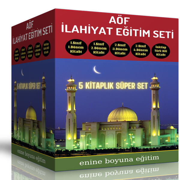 Aöf- İlahiyat Eğitim Seti (5 Spiralli Kitap) - Enine Boyuna Eğitim - Enine Boyuna Eğitim - Image 1
