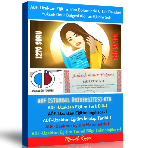 Aöf-Uzaktan Eğitim Tüm Bölümlerin Ortak Dersleri (5 Ders) - Enine Boyuna Eğitim - Enine Boyuna Eğitim - Image 1