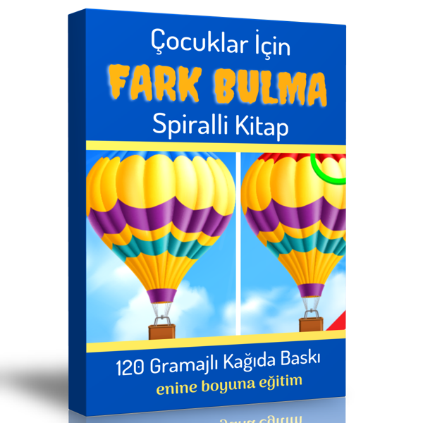 Çocuklar İçin Fark Bulma Kitabı - Enine Boyuna Eğitim - Enine Boyuna Eğitim - Image 1