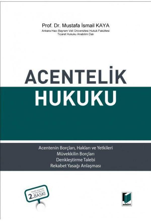 Acentelik Hukuku - Adalet Yayınları - Image 1